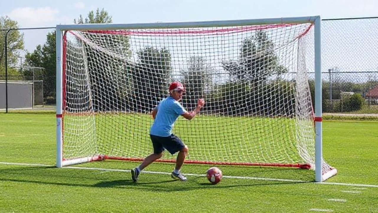 Game with Football Throwing Nets