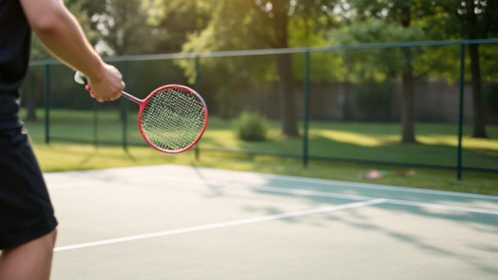 Playing Badminton Outdoors