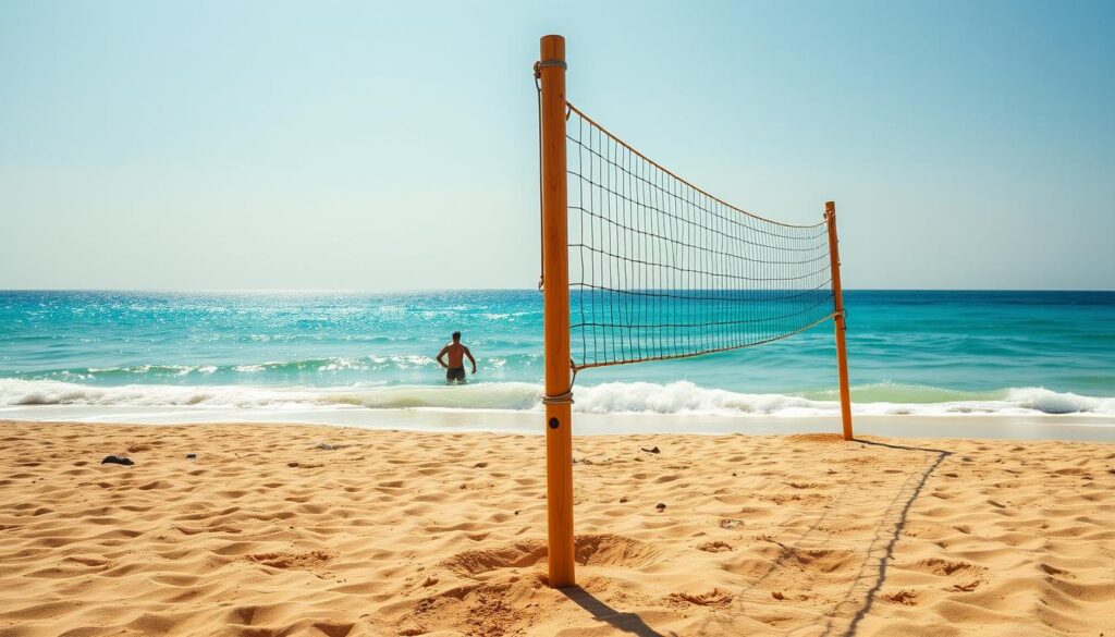 Höhe Beachvolleyballnetz